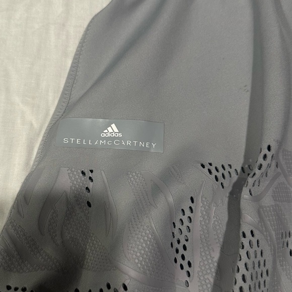 Adidas Stella Mc Cartney Gray Flower Print Tennis Skirt size Small - Picture 6 of 8